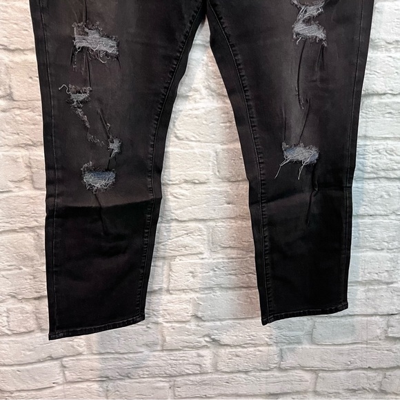 NWT Jag Jeans 16 Mera Low Waist Skinny Ankle Distressed Black Jeans - Picture 7 of 13